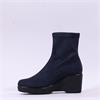Miss Elastic Cushy Wedge Pull On Boot - Navy Suede